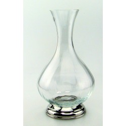 Carafe ronde optique avec pied