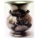 Vase décor noeud petit modèle en étain