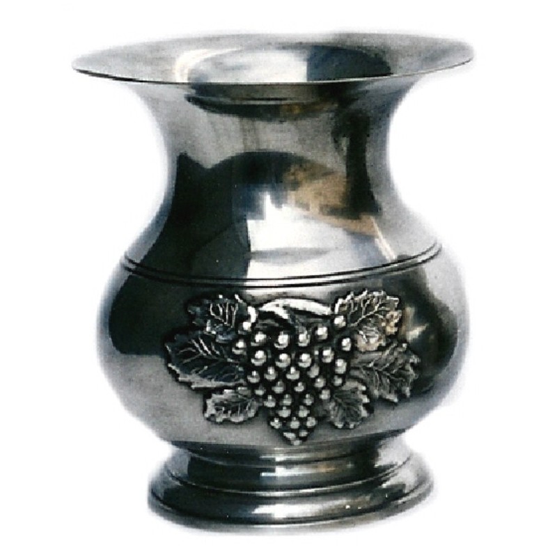 Vase décor raisin grand modèle en étain 2946G sur les-etains-francais